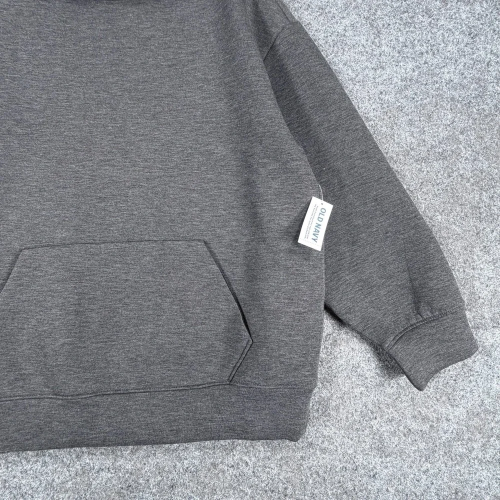 Old Navy Active Bounce Hoodie Boys XL 14-16 Gray Fleece Oversized Pullover